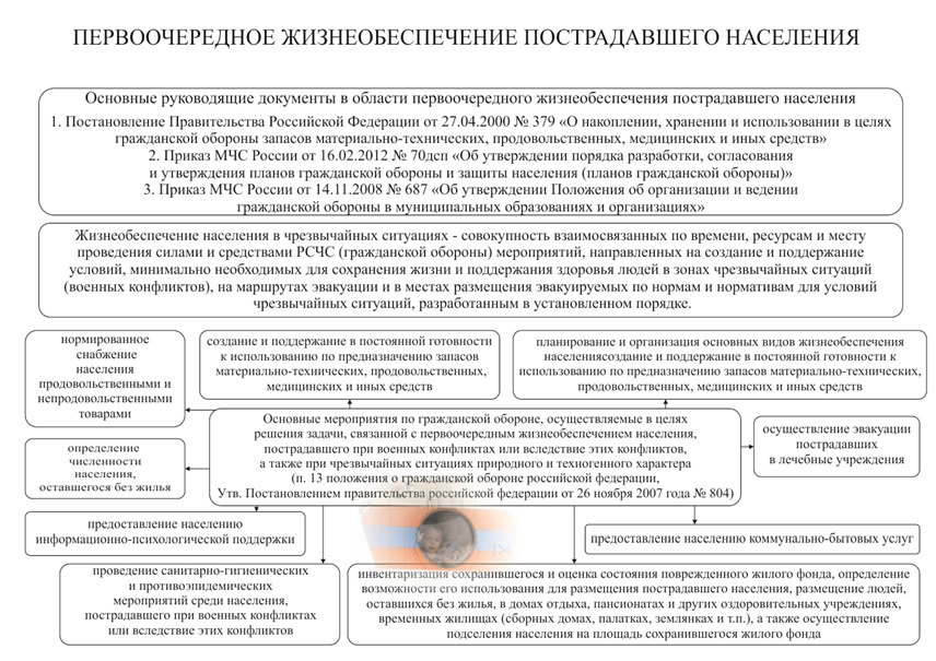 План организации первоочередного жизнеобеспечения - 88 фото