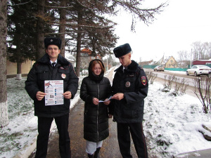 В Серебряных Прудах полицейские провели акцию  «Госуслуги - проще, чем кажется!»