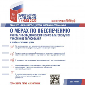 О мерах безопасности санитарно-эпидемиологического благополучия участников голосования