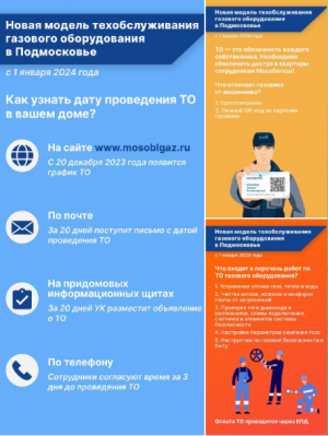 С 1 января 2024 года мы переходим на новую схему техобслуживания газового оборудования в домах — вводим прозрачный и четкий стандарт. Этими вопросами будет заниматься «Мособлгаз». Компания, которой мы доверяем, у нее есть специалисты, техника и ресурсы.