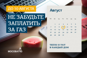 Мособлгаз напоминает жителям Подмосковья о своевременной оплате газоснабжения