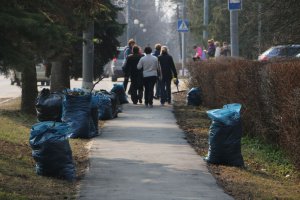 Субботник в Серебряных Прудах