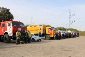 Смотр готовности сил и средств городского округа Серебряные Пруды