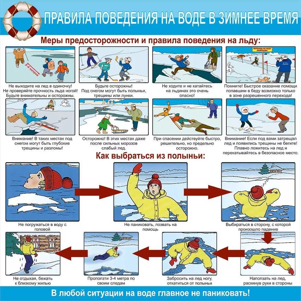 ПРАВИЛА БЕЗОПАСНОСТИ ЛЮДЕЙ НА ВОДЕ В ОСЕННЕ-ЗИМНИЙ ПЕРИОД