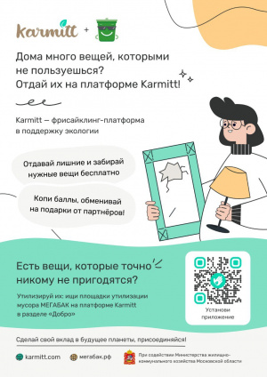 В Московской области реализуется экологический проект в поддержку охраны окружающей среды «Karmitt»