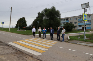 Качество пешеходного перехода у школы проверили в с. Петрово